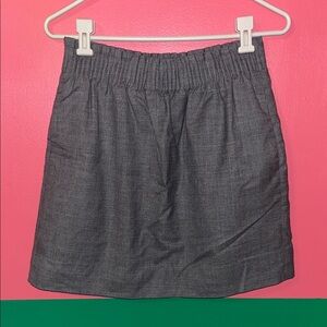 J. Crew Charcoal Mini Skirt